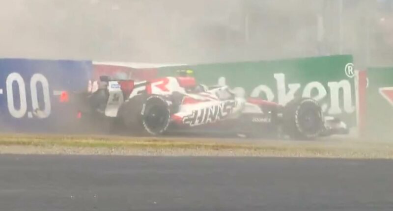 British driver Ollie Bearman, 20, breaks silence after narrowly escaping serious injury in 191mph crash at Japanese Grand Prix