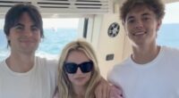 Britney Spears sails with sons Sean, 20, and Jayden, 19, after DUI