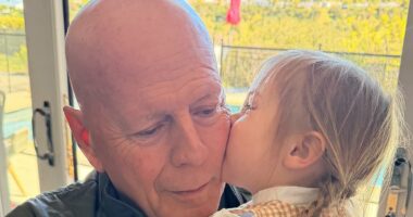 Bruce Willis seen with granddaughter in photos shared by ex Demi Moore