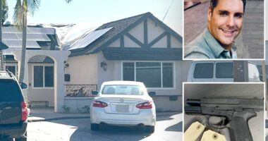 California TV reporter Ricardo Berron's seven-word comment after arrest for shooting two Hispanic men in racial attack