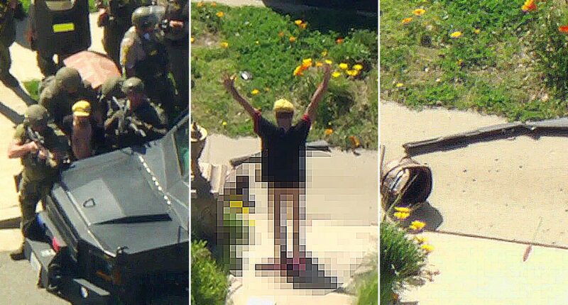 California man allegedly fires gun near school zone, barricades in home before surrendering to SWAT pantless