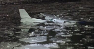 Cessna plane from Long Island crashes into Hudson River during emergency landing