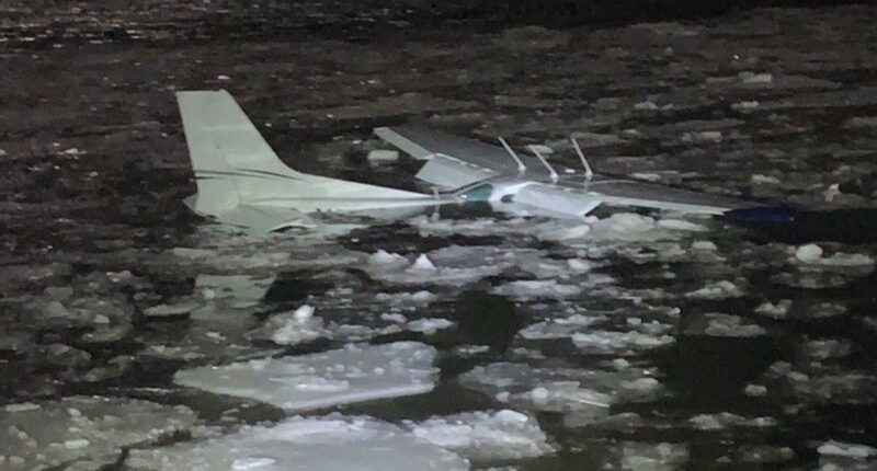 Cessna plane from Long Island crashes into Hudson River during emergency landing