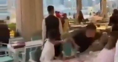 Chaos in Dubai as tourists 'grab designer bags' and run to shelters
