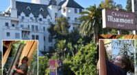 Chateau Marmont chaos as roof parts plunge towards celeb diners including Sacha Baron Cohen