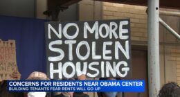 Chicago Obama Presidential Center: Chaney Braggs apartments tenants fear displacement, rent price hike