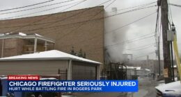 Chicago, Rogers Park fire: Firefighter critically hurt amid blaze in 1700-block of West North Shore Avenue at Clark, CFD says