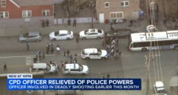 Chicago police officer involved in deadly shooting of Derek Jordan on Homan Avenue in Humboldt Park relieved of powers, CPD says