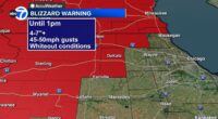 Chicago weather forecast: Blizzard warning in effect for parts of area for snow, strong winds, impacting travel | Live Radar