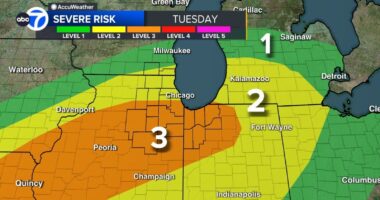 Chicago weather forecast Tuesday includes severe weather; storms could bring damaging winds, hail, tornadoes