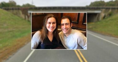 Cop on his way to work becomes 'airborne' after driving GMC Canyon pickup off overpass and lands on married couple below, killing them