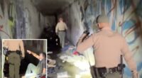 Corridors of filth as authorities clear yet another homeless encampment inside LA storm drain