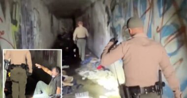 Corridors of filth as authorities clear yet another homeless encampment inside LA storm drain