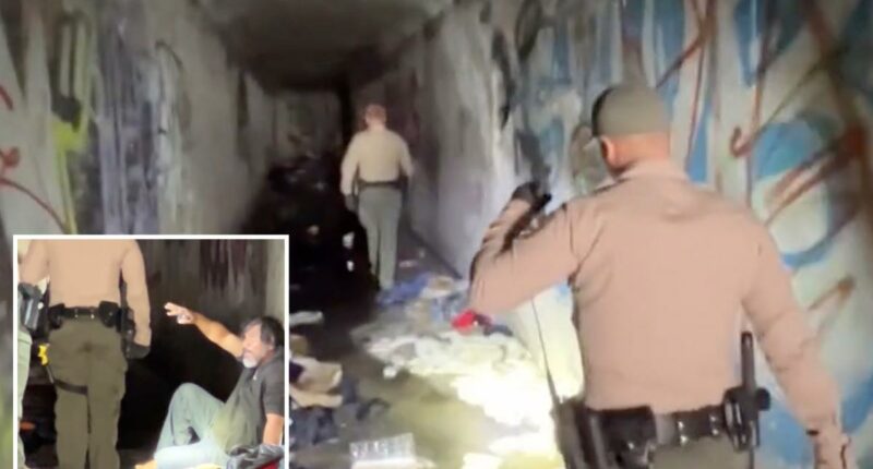 Corridors of filth as authorities clear yet another homeless encampment inside LA storm drain