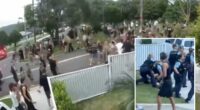 Crazy video shows 500 people gatecrashing teen’s birthday party before riot squad called