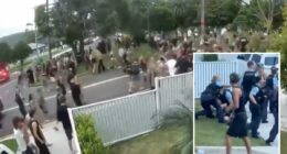 Crazy video shows 500 people gatecrashing teen’s birthday party before riot squad called