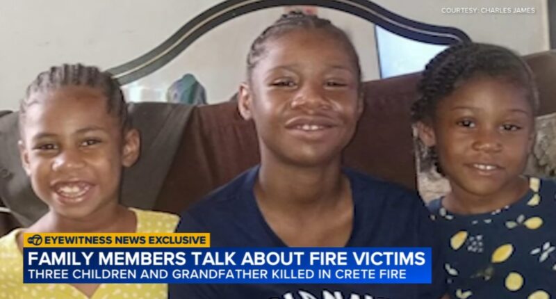 Crete house fire: 71-year-old Walter Palmer, 16-year-old Kassidy James, 11-year-old Mary James, 7-year-old Ivory James found dead