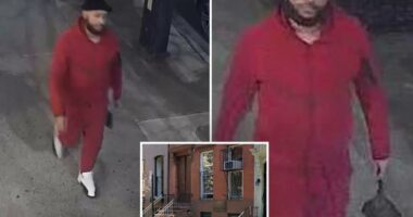 Crimson-clad clown flings shredded Quran at NYC mosque, smears feces on building: cops