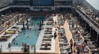 Cruise passengers 'danced around pool' as drone bombardment took place