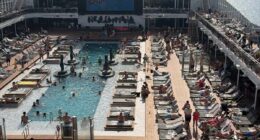 Cruise passengers 'danced around pool' as drone bombardment took place