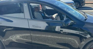DUI suspect passed out behind the wheel in auto-driving Tesla