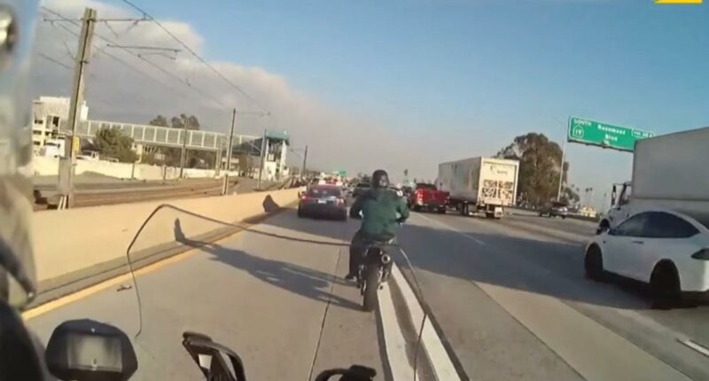 Daredevil motorcyclist wanted after high-speed escape from Pasadena cops