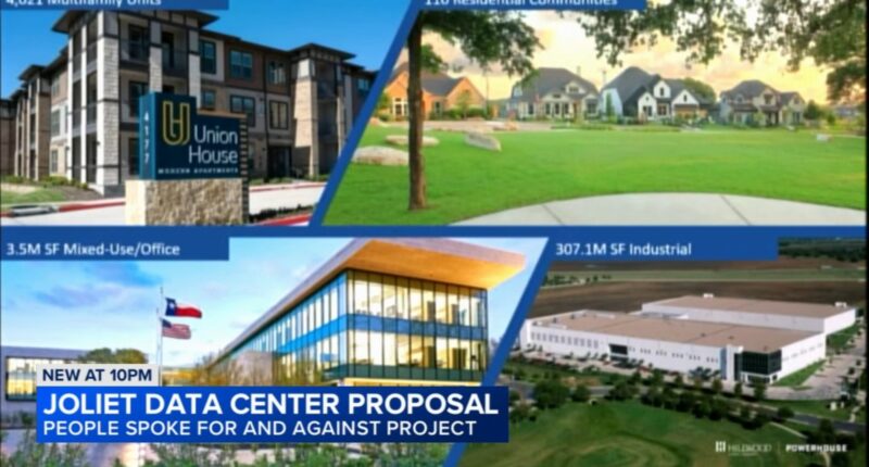 Data centers in Illinois: City council considers plans for Joliet data center near Bernhard and Rowell, east of Speedway