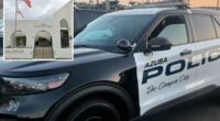 Dead man found inside police car at Azusa station may have been there for days