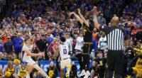Defending champs go down in March Madness thriller after tempers flare between Iowa and top-seeded Florida