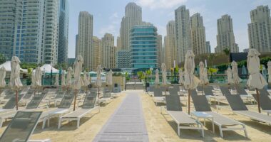 Deserted Dubai: Sun loungers, beaches and pools sit empty