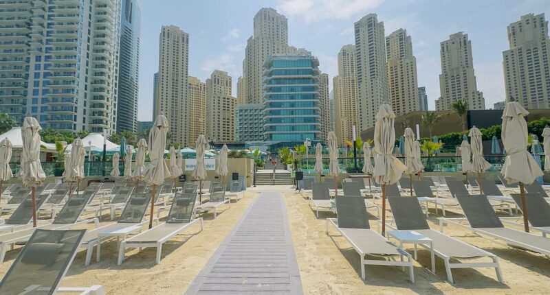 Deserted Dubai: Sun loungers, beaches and pools sit empty