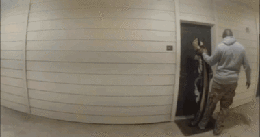 Austin shooting suspect wearing hoodie referencing Allah and carrying rifle