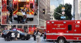 Downtown Los Angeles stabbing as five injured