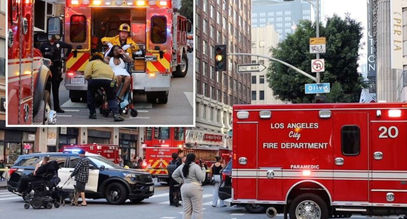 Downtown Los Angeles stabbing as five injured