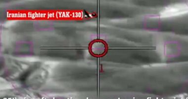 Dramatic moment Israeli F-35 shoots down Iranian plane in historic strike