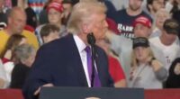 Dramatic moment Trump pauses Kentucky rally after woman collapses