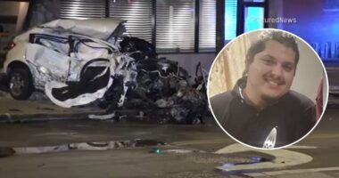 Dujan Lucas was charged in the deadly hit-and-run crash that killed Raul Palacios in Ashburn; crash captured on surveillance video