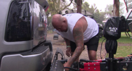 Gold Coast man Richard Croydon is four weeks into a nine month road trip.