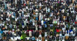 Eid brings 30,000 Muslims to Birmingham park to mark end of Ramadan