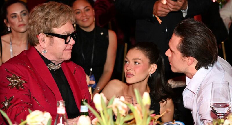 Elton John engages in discussion with godson Brooklyn Beckham