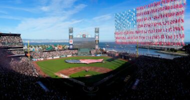 Emotional anthem delivered for Giants home opener