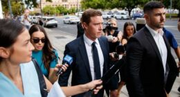 Rohan Dennis arrives at Adelaide Magistrates Court in March 2024.