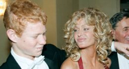 Farrah Fawcett's unrecognizable son seen with DEVIL HORN face tattoos