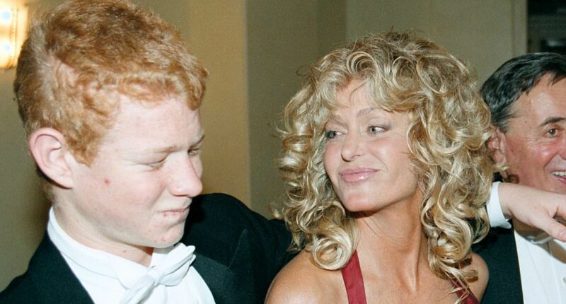 Farrah Fawcett's unrecognizable son seen with DEVIL HORN face tattoos