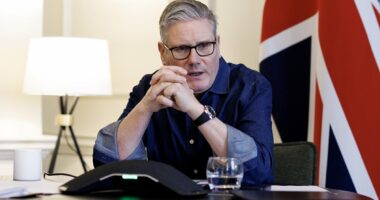 'Feeble' Starmer criticised for 'on the fence' statements over US attacks on Iran: PM lets Trump use two RAF bases... but insists raids can only be 'defensive' action