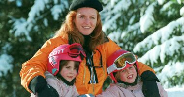 Fergie boasted she was a 'very good mother' - but a royal expert claims she 'handed daughters' to nannies and took Beatrice on an illicit holiday with her lover weeks after Eugenie's birth - before introducing them to Epstein