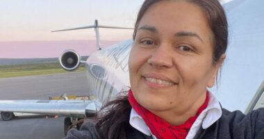 Flight attendant who survived LaGuardia crash is pictured in hospital