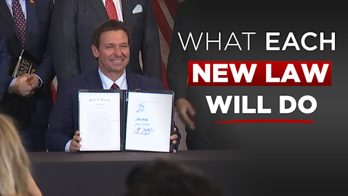 Florida Gov. DeSantis signs 7 more bills into law. Here’s the full list