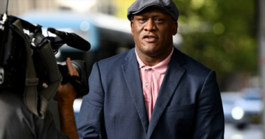 Wendell Sailor leaving court.