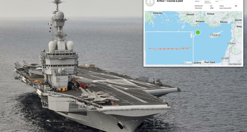 French aircraft carrier's location leaked by a sailor using Strava on the ship deck